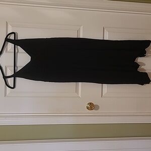 Old Navy Maternity Spaghetti strap black gauze dress Size L